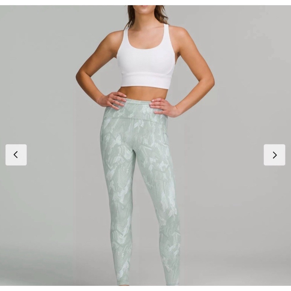 Lululemon Swift Speed High-Rise Tight‎ 28 Reverberate Chevron Jacquard Sz 6 Blue